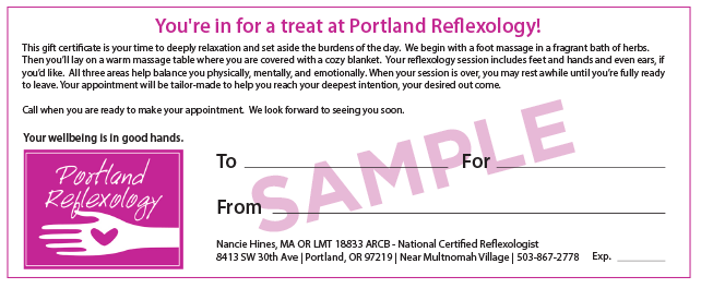 gift certificates